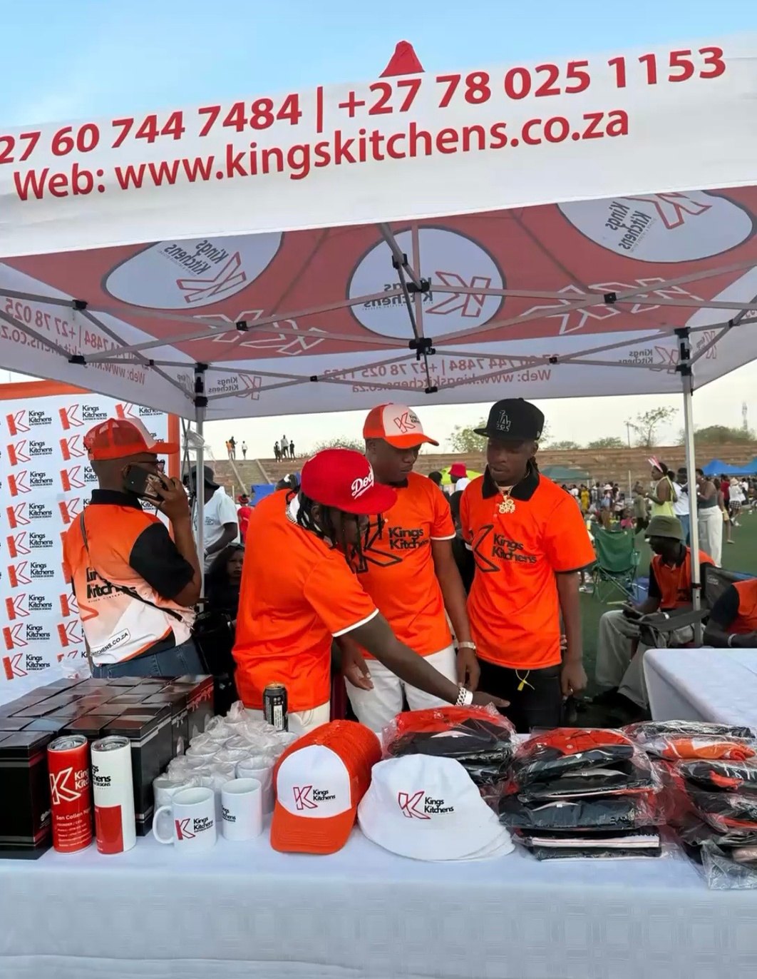 The Kings Kitchens team at a pop-up stall