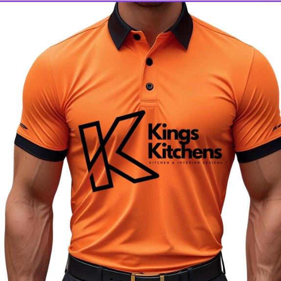Ma'Orange Black tee